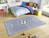 Hanse Home Home Adventures Kinderteppich Fußball - Kurzflor Teppich Junge Mädchen...