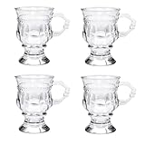 Gläser Mit Henkel 4er Set, Irish Coffee Gläser Cappuccino Tassen Eiskaffee...