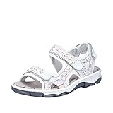 Rieker Damen 68872 Trekking-Sandalen, weiß, 42 EU