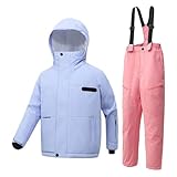 Bestgift Kinder Skianzug Anzug Jungen und Mädchen verdickt warm Kinder Freizeitanzug,...
