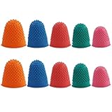 10 Stücke Gummi Finger Tip Pads Griffe für Geld Zählen Sortieren Schreiben Sortieren...