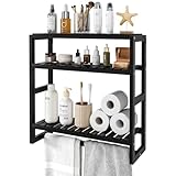 Bamworld Badezimmer Regal Badmöbel Bambus 3 Etagen Organizer Badezimmermöbel Für die...