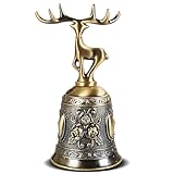 Handglocke Weihnachten,Bronze Weihnachtsglocke Tischglocke Glocken Weihnachtsdekoration...