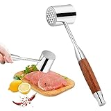 VMUTGA Fleischklopfer Edelstahl 304, Meat Tenderizer für Schnitzel, Steak, Mit...