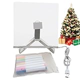 LED-Notiztafel mit Farben, Acryl trocken abwischbare Tafel mit Licht, beleuchtete...