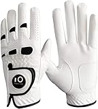 LOVMEAD Golfhandschuhe Herren für Linke Hand Mit Ballmarker 1 Stück, Allwetter...