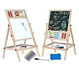 Savieva 4in1 Tafel für Kinder, 39 x 32cm Maltafel Schreib Schultafel für...