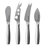 BOSKA Käsemesser-Set Mini Copenhagen/vier Käsemesser/Edelstahl/Silber / 145 x...