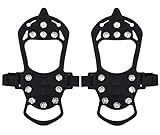 Spikes für Schuhe, Taozoey Steigeisen mit 11 Zähnen, Schuhspikes, Anti Rutsch...