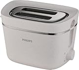 Philips Toaster Eco Conscious Edition - 2 Toastschlitze, 8 Stufen, Brötchenaufsatz,...