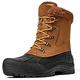 Kelway Winterstiefel Herren Wasserdicht Winterschuhe Herren Schneestiefel Winter...