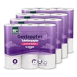 by Amazon Toilettenpapier, 3-lagig Gestepptes, Samtig Weich, 36 Rollen (9 Rollen, 4-er...