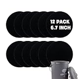 12 Stück – 17 cm runde Kompostbehälter-Kohlefilter, extra dicke Aktivkohlefilter für...