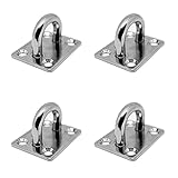 PRIOstahl Augplatten Zurröse Deckenöse Decksplatte Platte Mastplatte - 40 x 50 mm x 4...