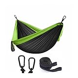 通用的 Tragbare Camping-Hängematte Doppel-Nylon-Hängematte Schaukel...