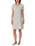 Schiesser Damen Bigshirt Kurzarm-Casual Essentials Nachthemd, Off-White_181251, 48