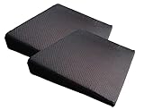 Tiga-Med 2 Stück Sitzkissen Anti-Rutsch Premium Sitzkeilkissen schwarz extra...