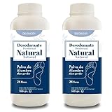 Fußdeodorant. Hochleistungs-Antitranspirant-Puder für die Füße für 24 Stunden....