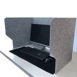SNWGPLY Büro Desktop Schallwand Niesschutz Teiler Table Divider Tischtrennwand Aus Filz,...