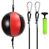 QWORK® Doppelendball Punchingball Speedball Set für MMA und Boxtraining - Hochwertiges...