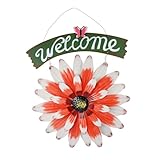 Zerodeko Willkommen Gänseblümchen Sonnenblumen-wanddekoration Anhänger Zum Aufhängen...