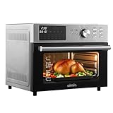 OIMIS Heißluftfritteuse xxl 30L 1800W, mini backofen mit umluft, 21 in 1 pizzaofen...