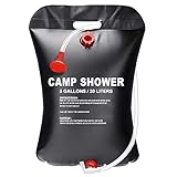 RETOO Campingdusche, 20L / 5 Gallonen, Solarbetrieben Solar Dusche Tasche, Solar...