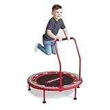 Radio Flyer 2-in-1-Kindertrampolin, rotes Minitrampolin für Kleinkinder im Alter von 3...
