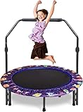 Trampolin Kinder Indoor Outdoor Ø 91cm Klein Mini Kindertrampolin Klappbar ohne Netz...