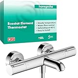 hansgrohe Ecostat Element - Wannenthermostat Aufputz, Wannenarmatur mit...
