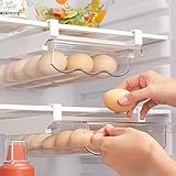 RANJIMA Eierhalter Kühlschrank, Kühlschrank Organizer Schubladen Eierhalter für bis zu...