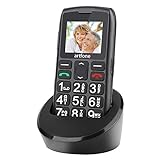 Artfone Mobiltelefon Seniorenhandy mit großen Tasten und ohne Vertrag, Mit Notruf-Knopf...