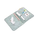 LÄSSIG Baby Windeltasche mit Wickelunterlage für unterwegs/Changing Pouch Floral mint,...
