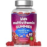 Kinder Multivitamin Gummibärchen | 60 Vegane Gummies | 14 essentielle Nährstoffe | Kids...