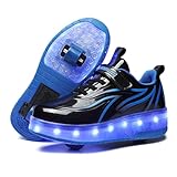 Mateju Kinder Schuhe mit Rollen für Mädchen Jungen Rollschuhe Schuhe mit Doppelt Rollen...