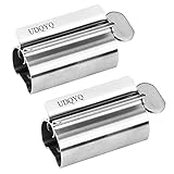 UDQYQ Tubenquetscher Tubenpresse,2-er Pack Zahnpasta Squeezer Edelstahl Sparen...