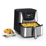 Klarstein Aero Vital deluxe - Heißluftfritteuse, Fritteuse, 1700 Watt, 5,4...