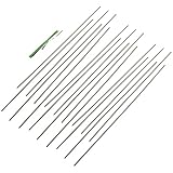 NUOBESTY 20 Stück Pflanzenstützen aus Metall und Kunststoff 40cm Einzelne...