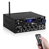 Audio-Verstärker für Zuhause, KS-33BT 2-Kanal Bluetooth5.0 HiFi-Verstärker, RMS 60W X 2...