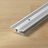 HORI® Bodenprofil Bodenleiste Übergangsprofil Bodenbelagstärke: 4-9 mm I Alu...