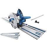 Scheppach Tauchsäge PL55 + 2x700mm Führungsschiene Tauch-Kreissäge Handkreissäge |...