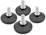 Design61 4X Verstellschraube Justierschraube Ø 38 mm mit verzinkter Stellschraube M10 x...