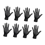 SOIMISS 20 Stück Einweg Handschuhe Schwarz Hand Schutz Vielseitig Einsetzbar Latexfrei...