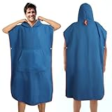 Jokisa Badeponcho Damen & Herren, Ultraleicht und Schnelltrocknend Badeponcho...