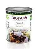 BIOFA Bambus- Rattan u.Teaköl Natur für Gartenmöbel Wetterschutzöl Öl aus...