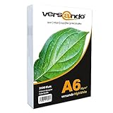 versando 2.000 Blatt Papier DIN A6 HighWhite 80 Druckerpapier Universalpapier Kopierpapier...