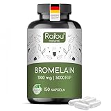 Bromelain Hochdosiert, 1000 mg (2500 GDU) pro Tag - 150 magensaftresistente...