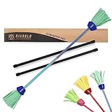 Diabolo Freizeitsport Flowerstick Pro (blau-türkis) – Profi-Flowerstick aus Fiberglas...