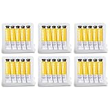 Primo 6 x 5 Tuben Aluminium 12 ml Farbe Gouache-Gelb Primer 201