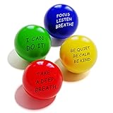 ALMAH StressBall Erwachsene Kinder mit Inspirierenden Worten (4 PCS),...